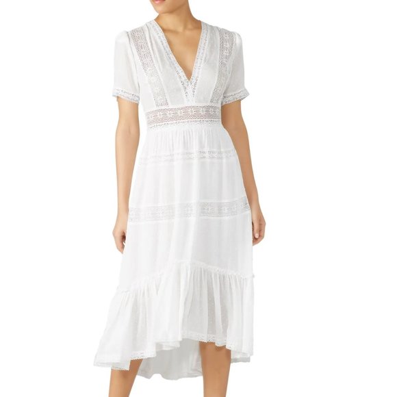 The Kooples Dresses & Skirts - REVOLVE x The Kooples White Lace V-Neck Dress